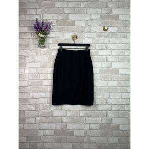 VINTAGE Corbin Ltd Black Wool Skirt